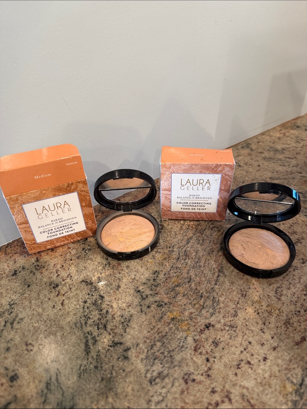 Laura Geller Baked Balance-n-Brighten Medium Set of 2 NIB